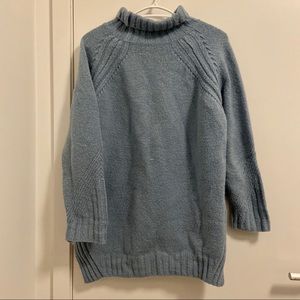 Sky blue long sweater